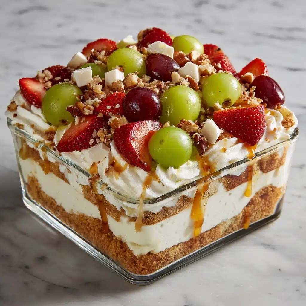 Caramel Crunch Cheesecake Fruit Salad Recipe