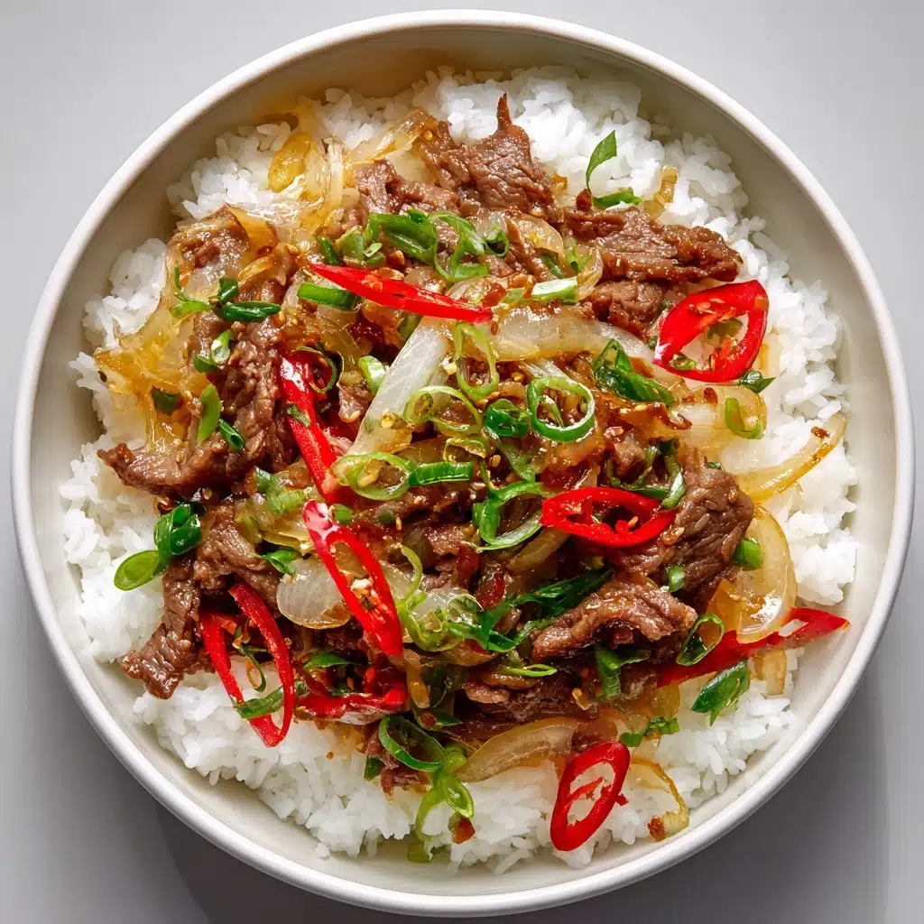 Gyudon (Japanese Beef Rice Bowl) Recipe