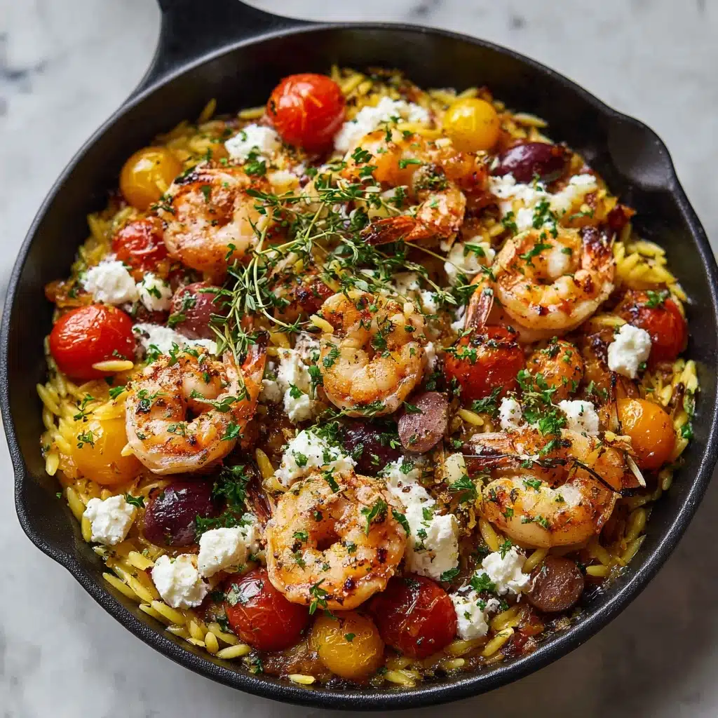 Greek Shrimp with Orzo and Feta Recipe - Recipe Image