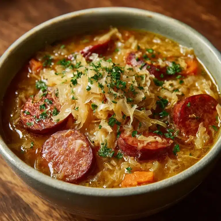 Kielbasa and Sauerkraut Soup Recipe