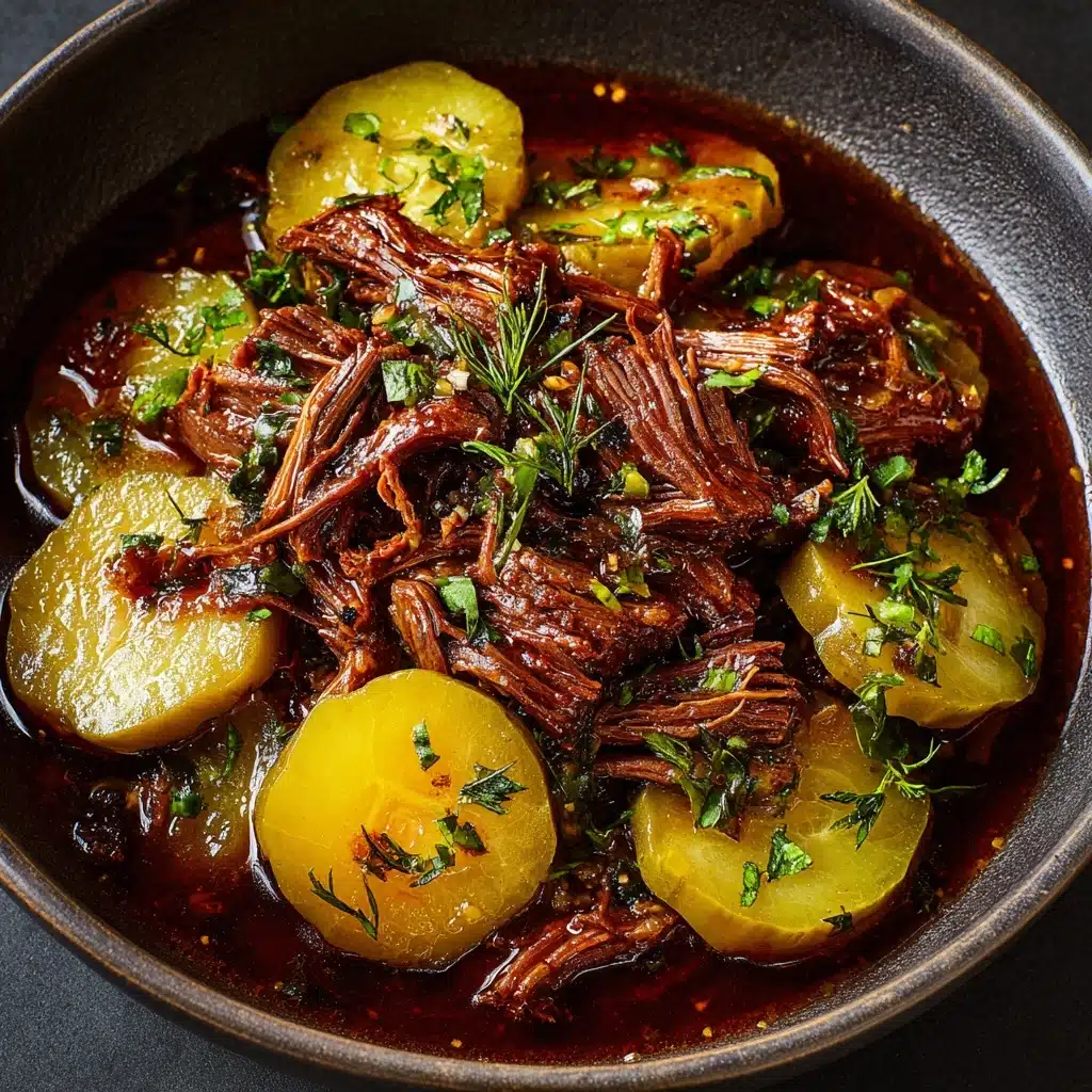Tender Pickle-Infused Pot Roast Recipe