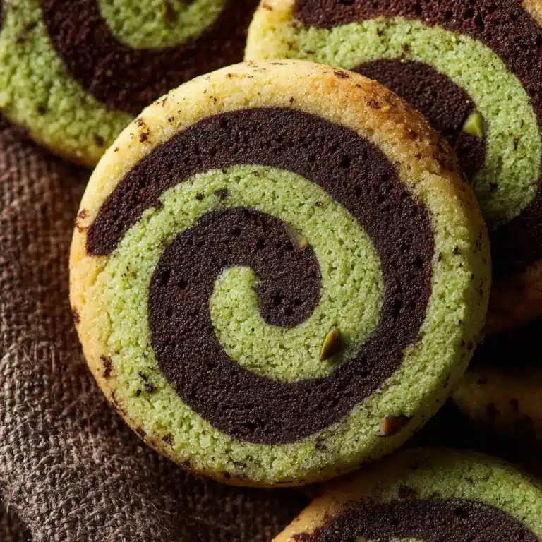 Chocolate Pistachio Pinwheel Cookies Recipe