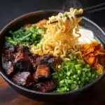 Fiery Chicken Ramen with Creamy Garlic Sauce: An Incredible Ultimate Recipe
