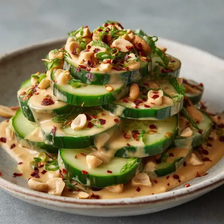 Cucumbers in Spicy Peanut Sauce Recipe