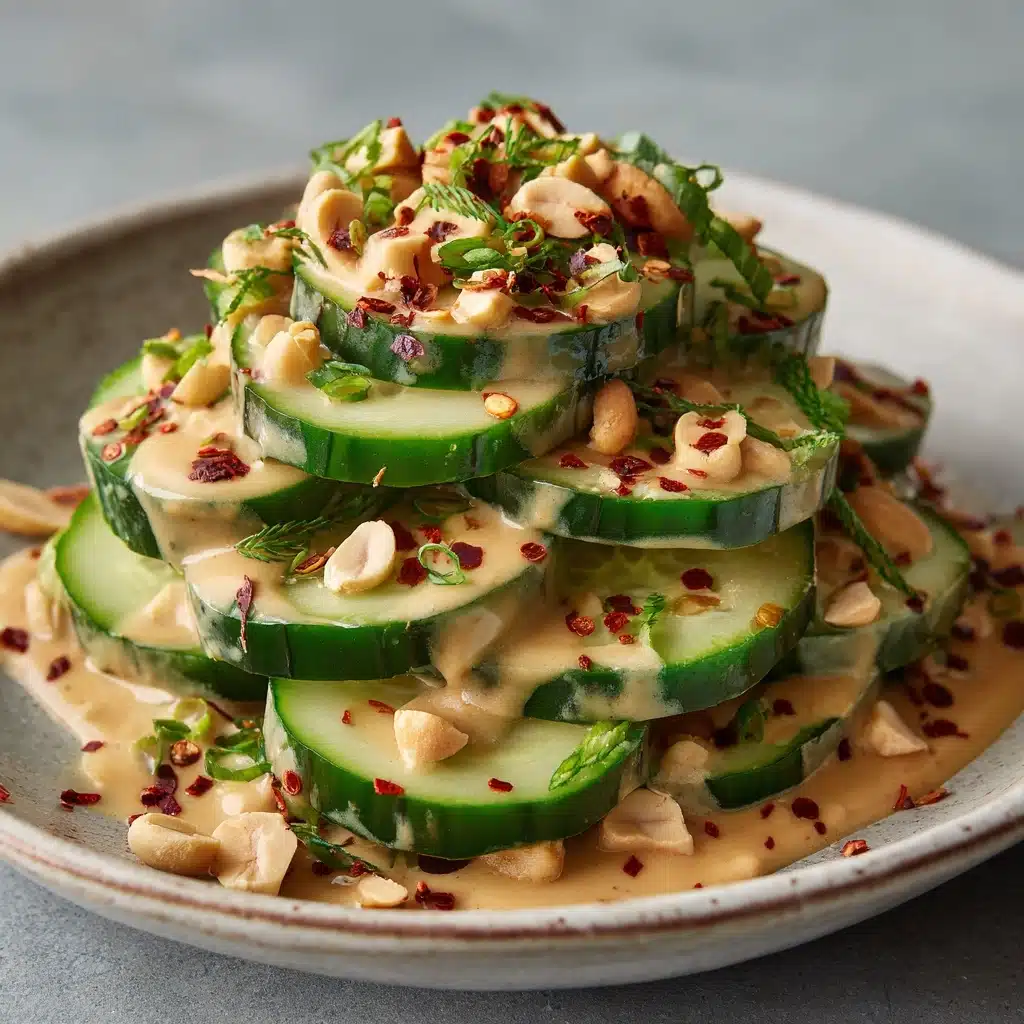 Cucumbers in Spicy Peanut Sauce Recipe