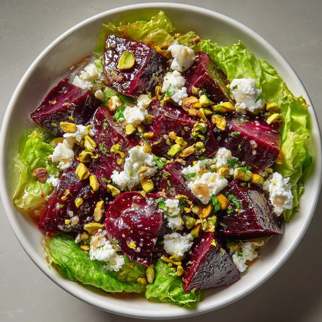 Roasted Beet Salad with Goat Cheese and Pistachios Recipe - Recipe Image