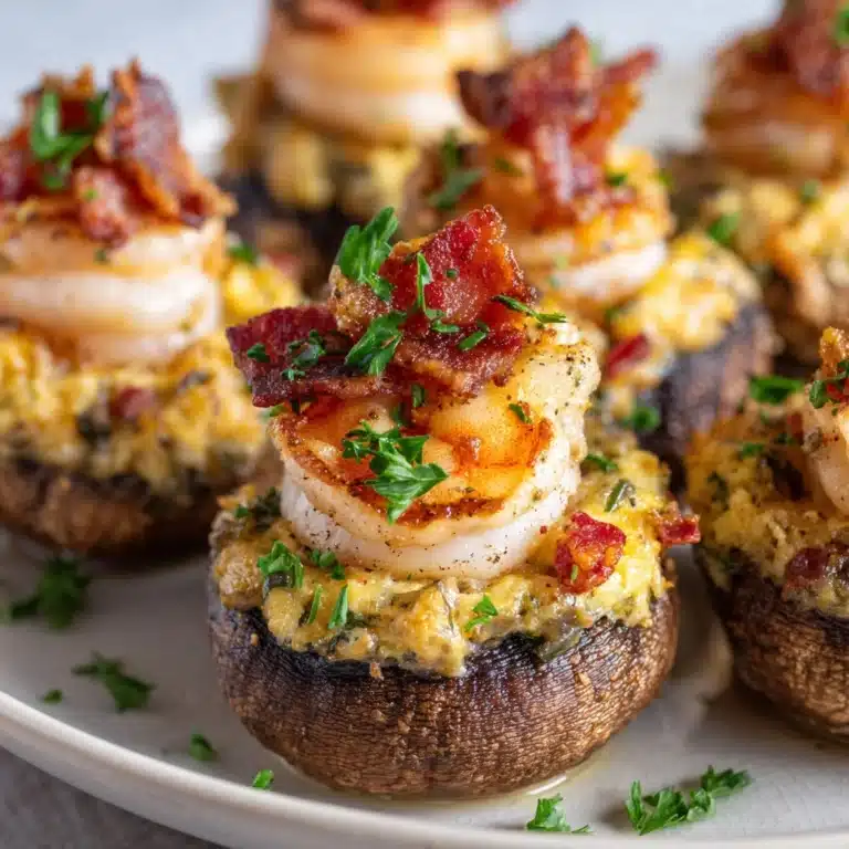 Creamy Shrimp Stuffed Mushrooms Recipe