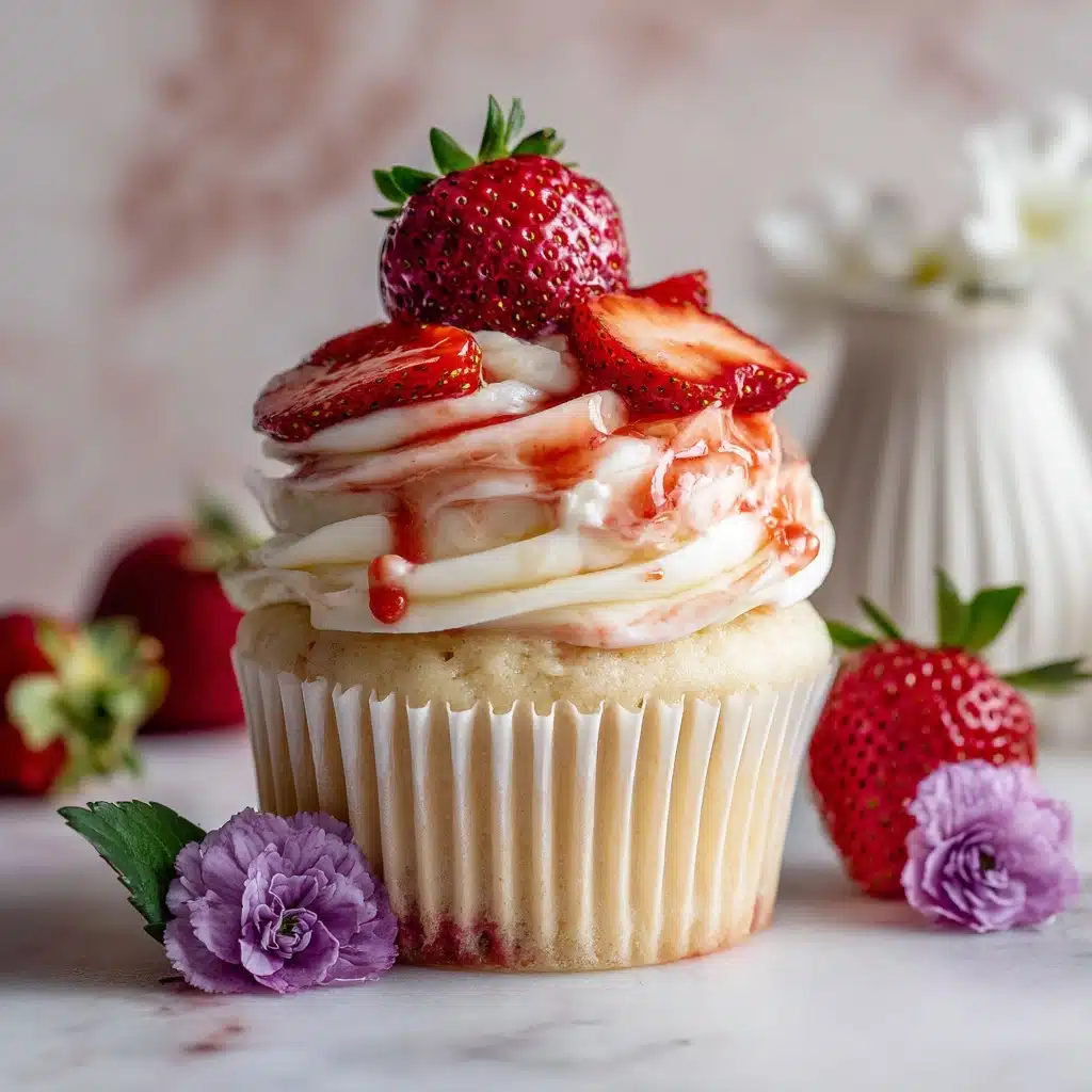 Real Strawberry Cupcakes Recipe