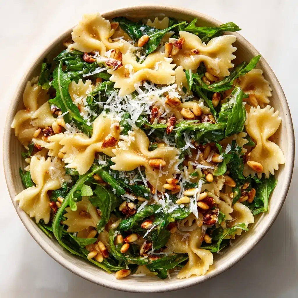 Lemon Basil Parmesan Pasta Salad with White Balsamic Vinaigrette Recipe - Recipe Image