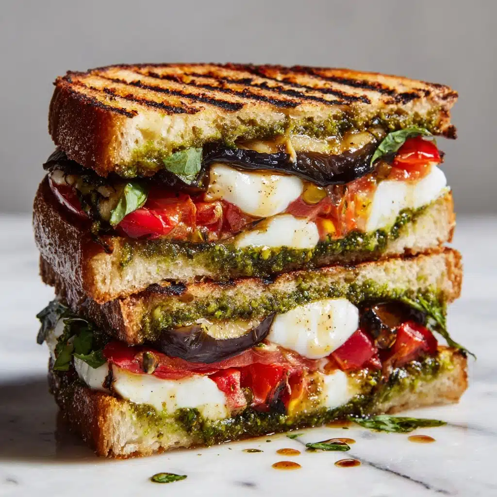 Balsamic Glazed Caprese Panini Supreme Recipe - Recipe Image