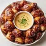 Soft Pretzel Bites with Vegan Cheese Sauce Recipe