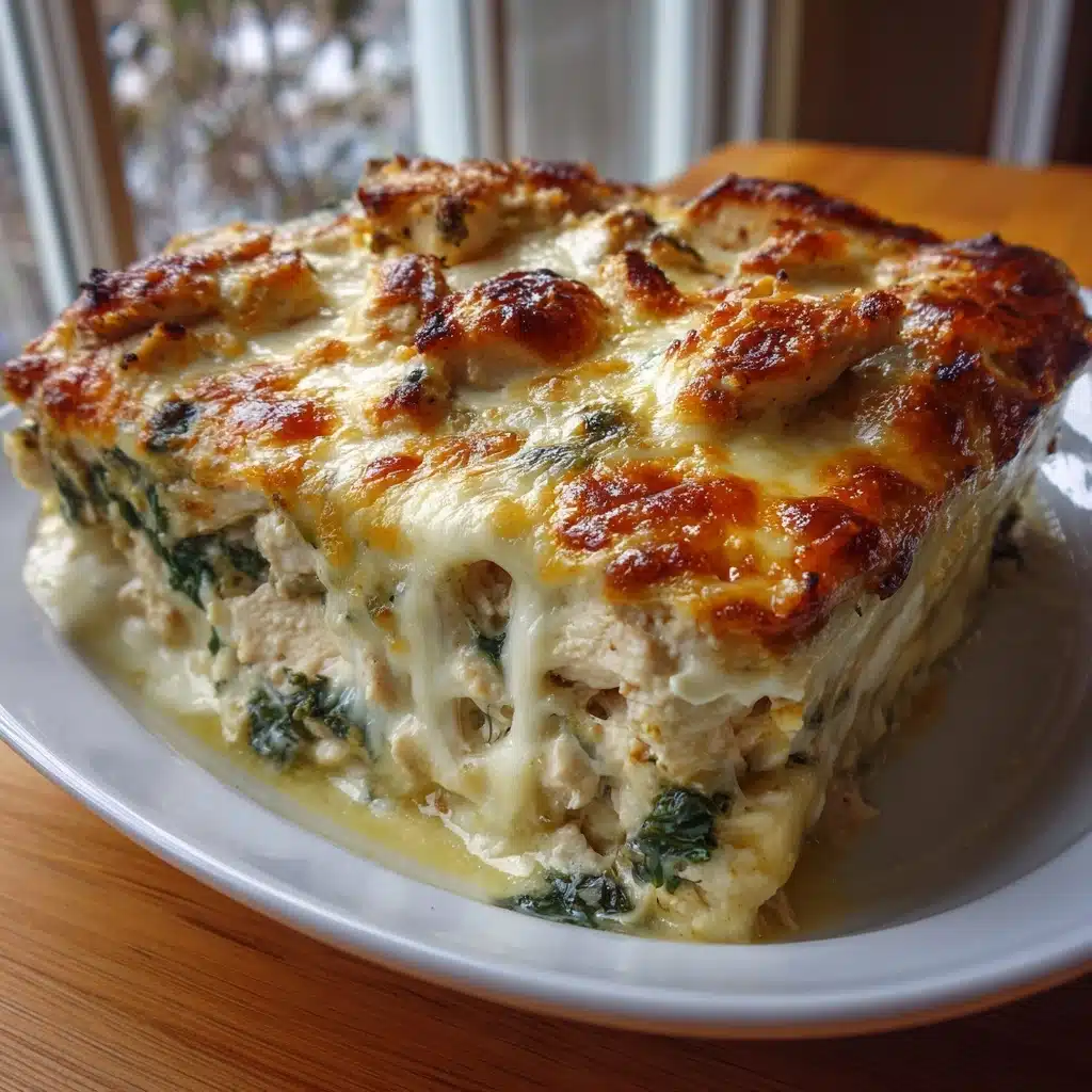 Creamy Chicken and Spinach Casserole Recipe - Recipe Image