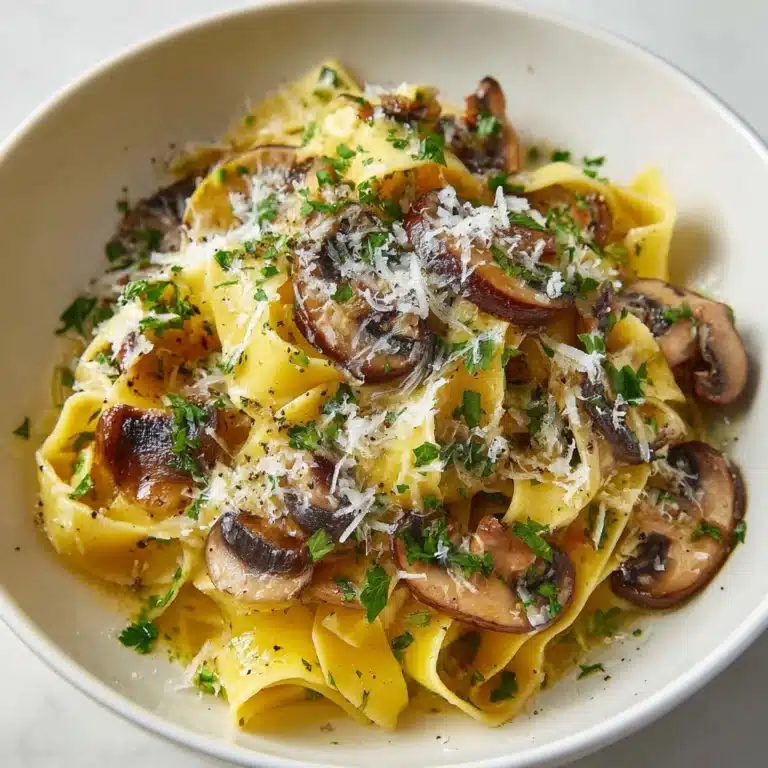Garlic Mushroom Pasta Recipe
