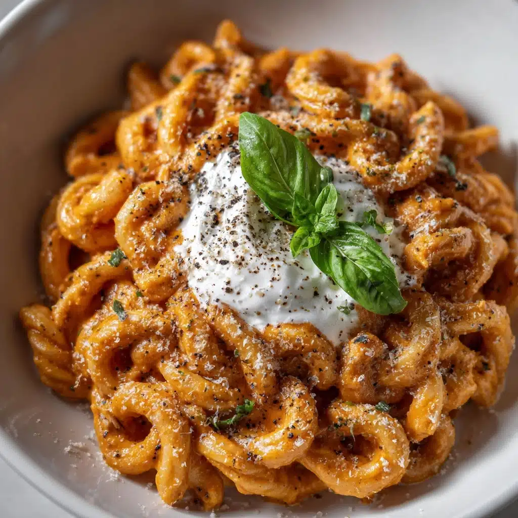 Creamy Romesco Pasta with Rich Roasted Pepper Sauce Recipe - Recipe Image