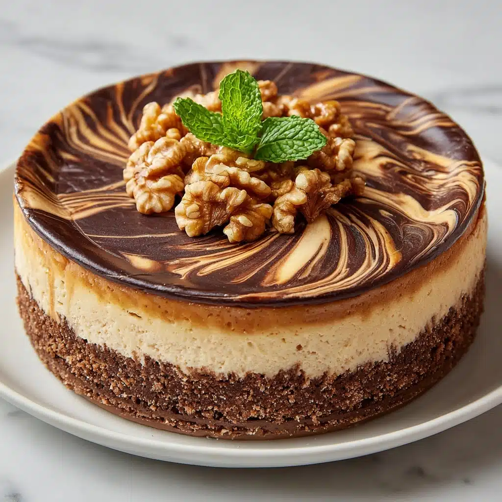Whimsical Peanut Butter Swirl Cheesecake Recipe - Recipe Image