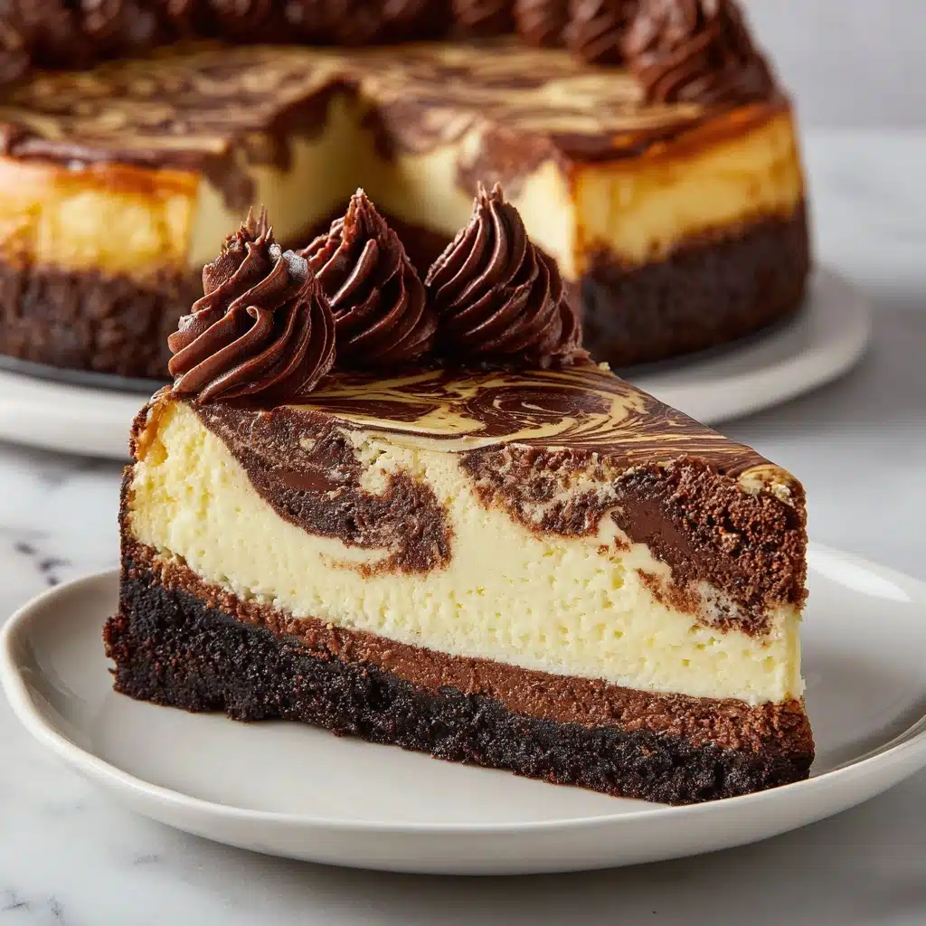 Chocolate Marble Cheesecake Recipe - Recipe Image