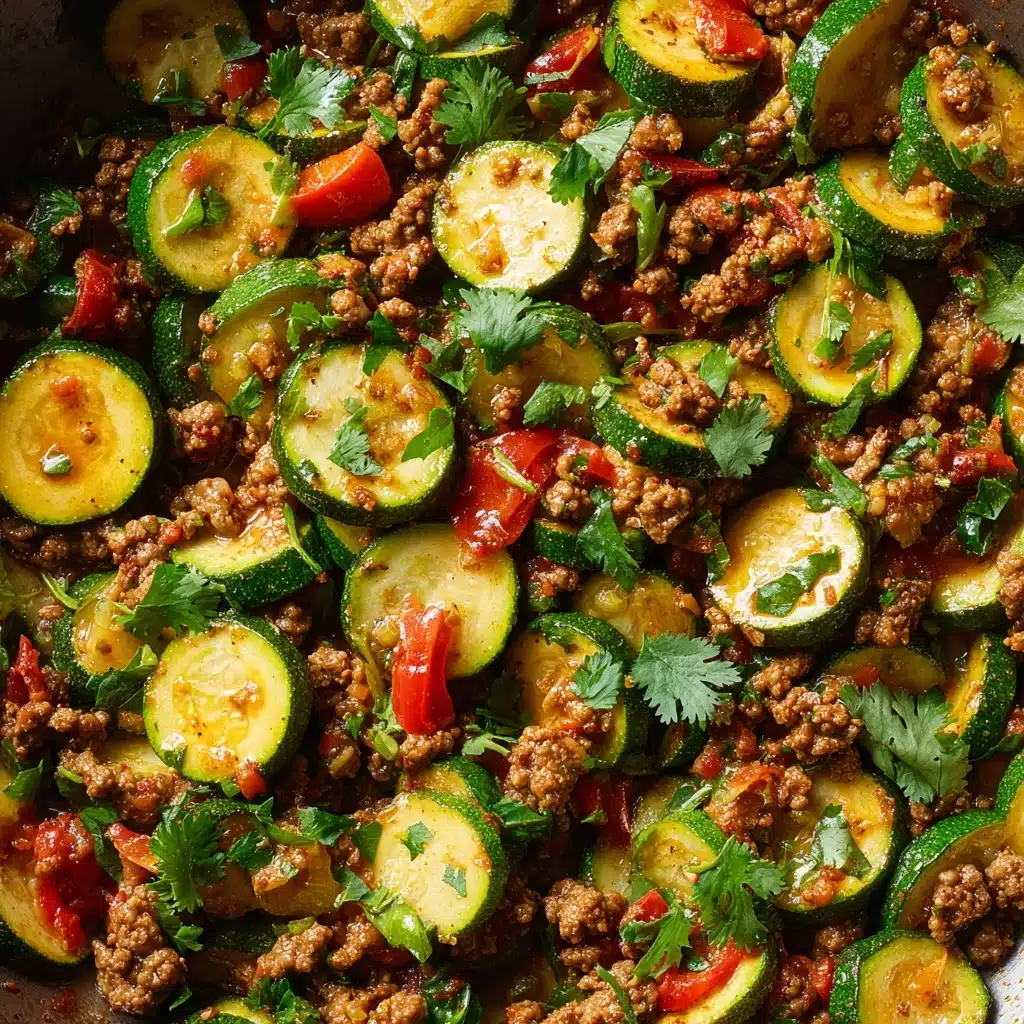 Mexican Zucchini and Ground Beef Skillet Recipe - Recipe Image