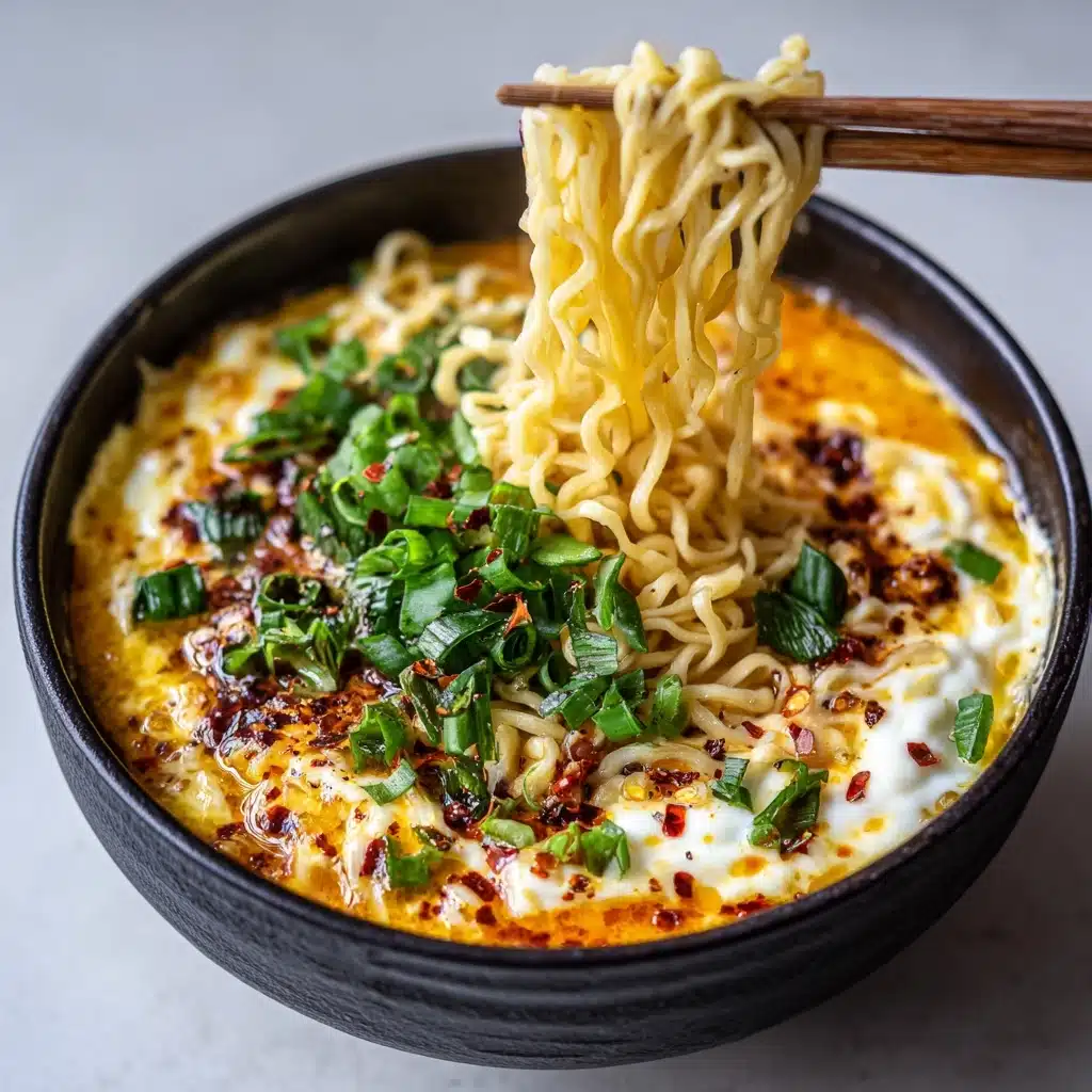 Spicy Cabbage Ramen with Cheese Recipe - Recipe Image