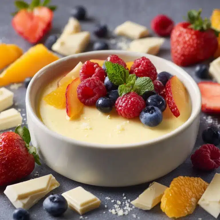 Vanilla Pudding with Fresh Fruit Recipe