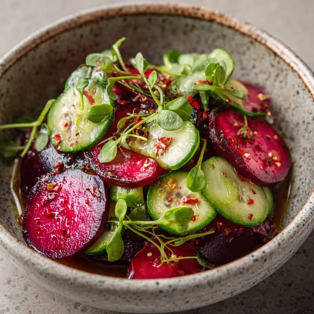 Crisp Cucumber and Beetroot Salad Recipe - Recipe Image