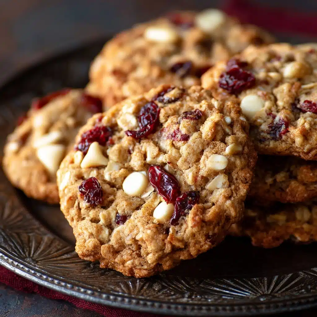 White Chocolate Cranberry Oatmeal Cookies Recipe - Recipe Image