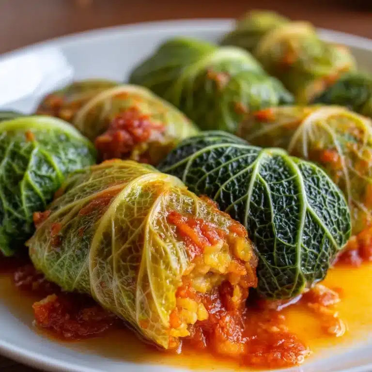 Vegetarian Stuffed Cabbage Rolls Recipe