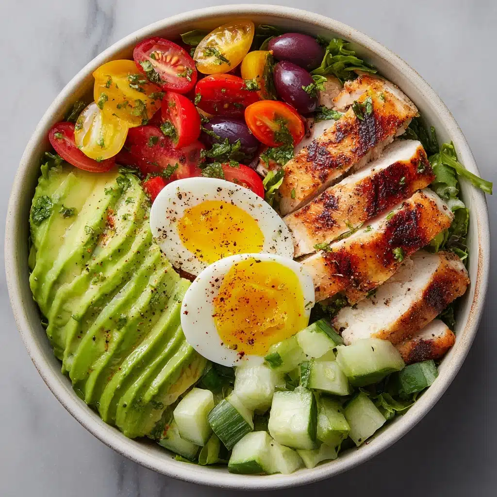 High-Protein Avocado Chicken Salad with Egg Recipe - Recipe Image