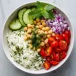 Mediterranean Chickpea Bowls with Tahini Sauce Recipe