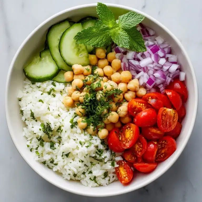 Mediterranean Chickpea Bowls with Tahini Sauce Recipe