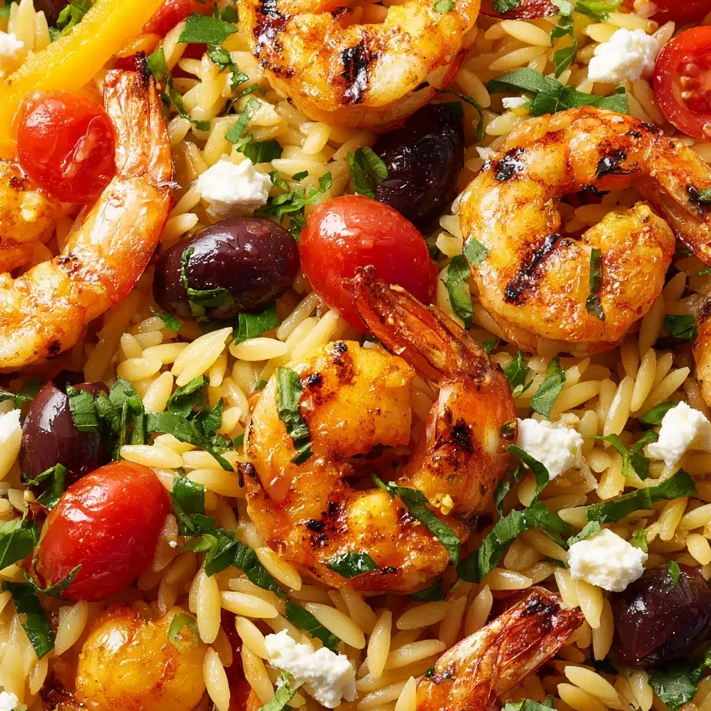 Greek Shrimp Orzo with Feta, Olives, and Tomatoes Recipe - Recipe Image