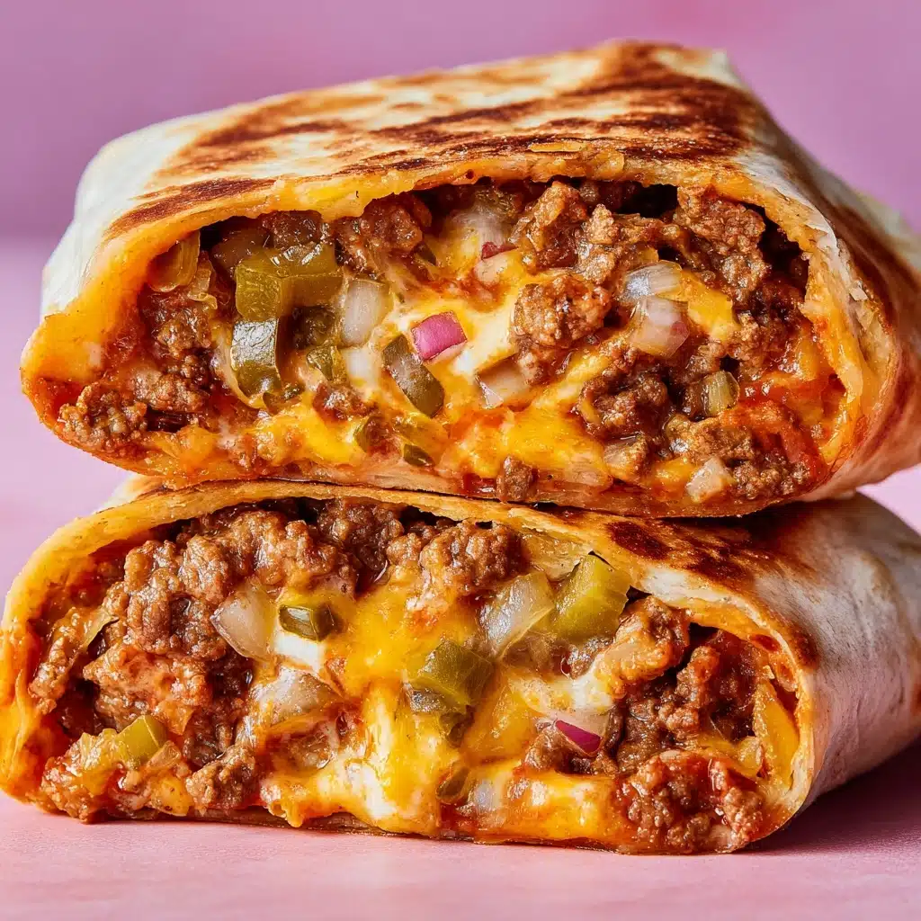 Easy Air Fryer Cheeseburger Wraps Recipe - Recipe Image