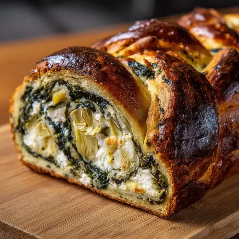 Spinach Artichoke Dip Pull-Apart Christmas Bread Recipe