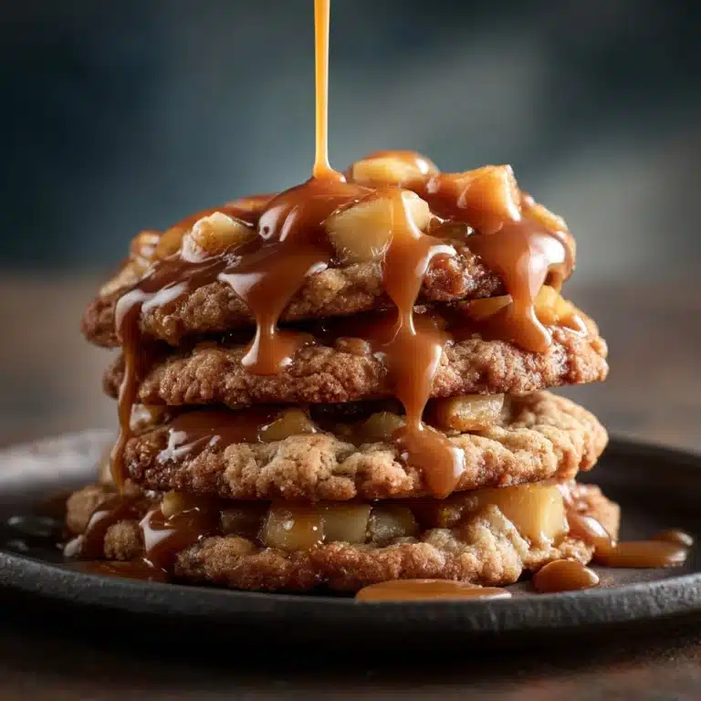 Caramel-Drizzled Apple Cinnamon Cookies Recipe