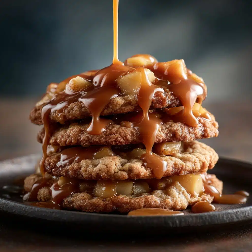 Caramel-Drizzled Apple Cinnamon Cookies Recipe - Recipe Image