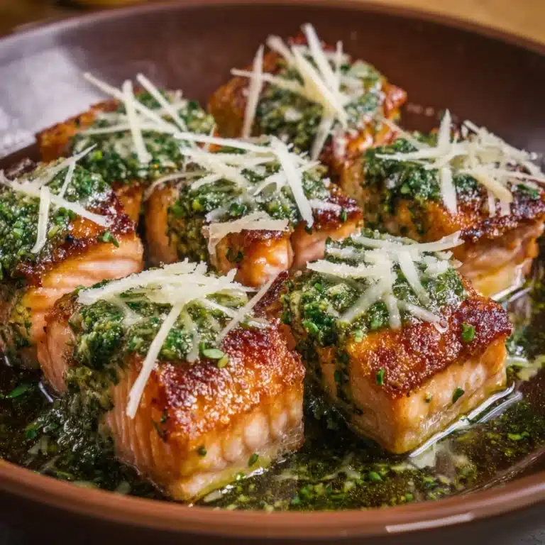Pesto Salmon Bites Recipe