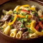 Philly Cheesesteak Pasta Recipe