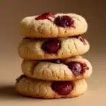 White Chocolate Cherry Shortbread Cookies Recipe