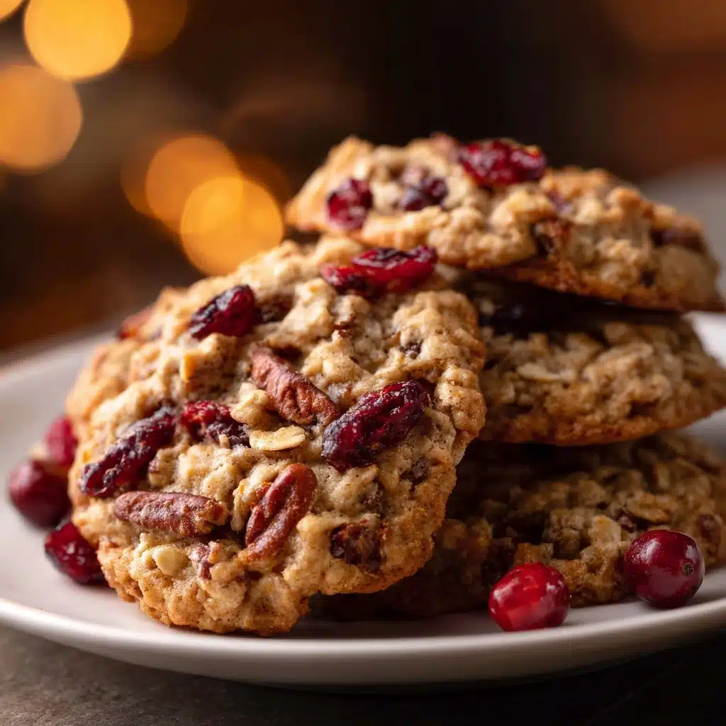 Cranberry Pecan Oatmeal Cookies Recipe - Recipe Image