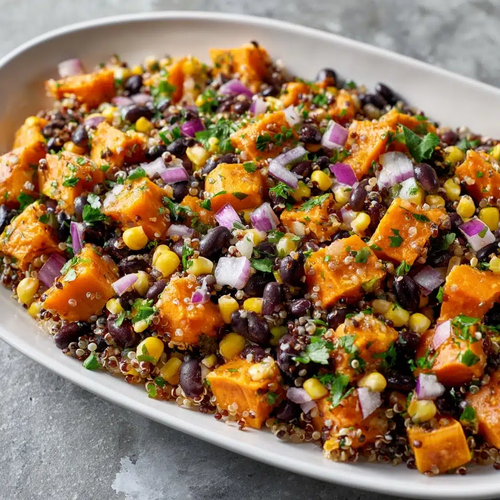 Roasted Sweet Potato Black Bean Quinoa Salad Recipe - Recipe Image