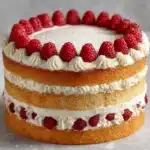 White Chocolate Raspberry Cake with White Chocolate Buttercream Recipe