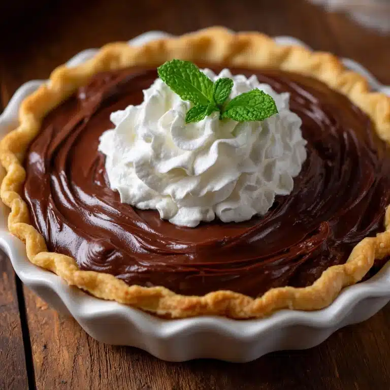 Old-Fashioned Chocolate Cream Pie Recipe