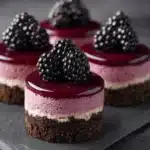 Blackberry Mini Cheesecakes Recipe