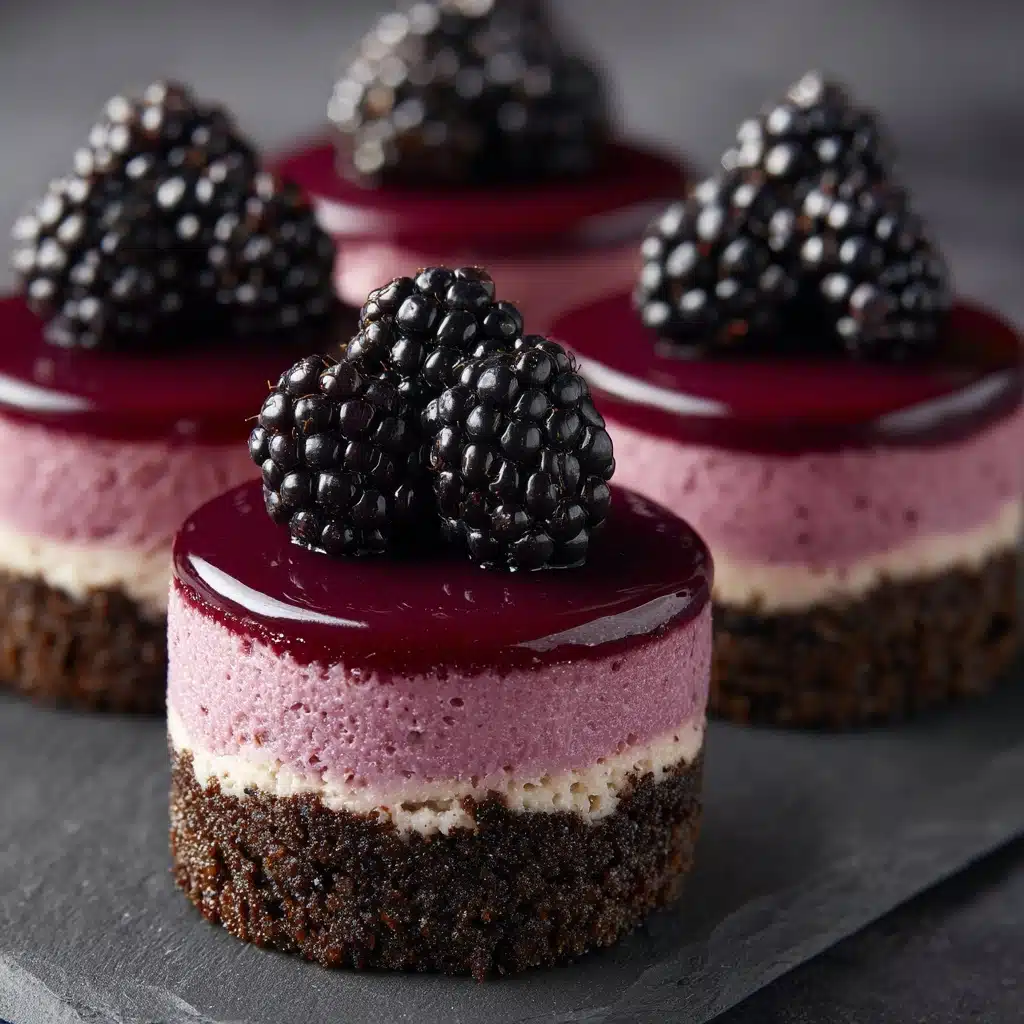 Blackberry Mini Cheesecakes Recipe - Recipe Image