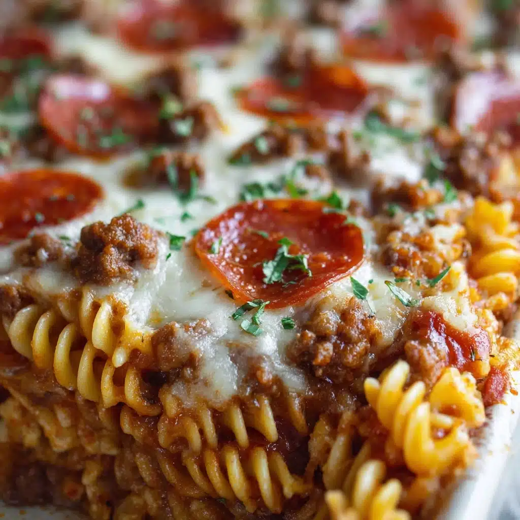 The Cheesy Pepperoni Pasta Bake Recipe