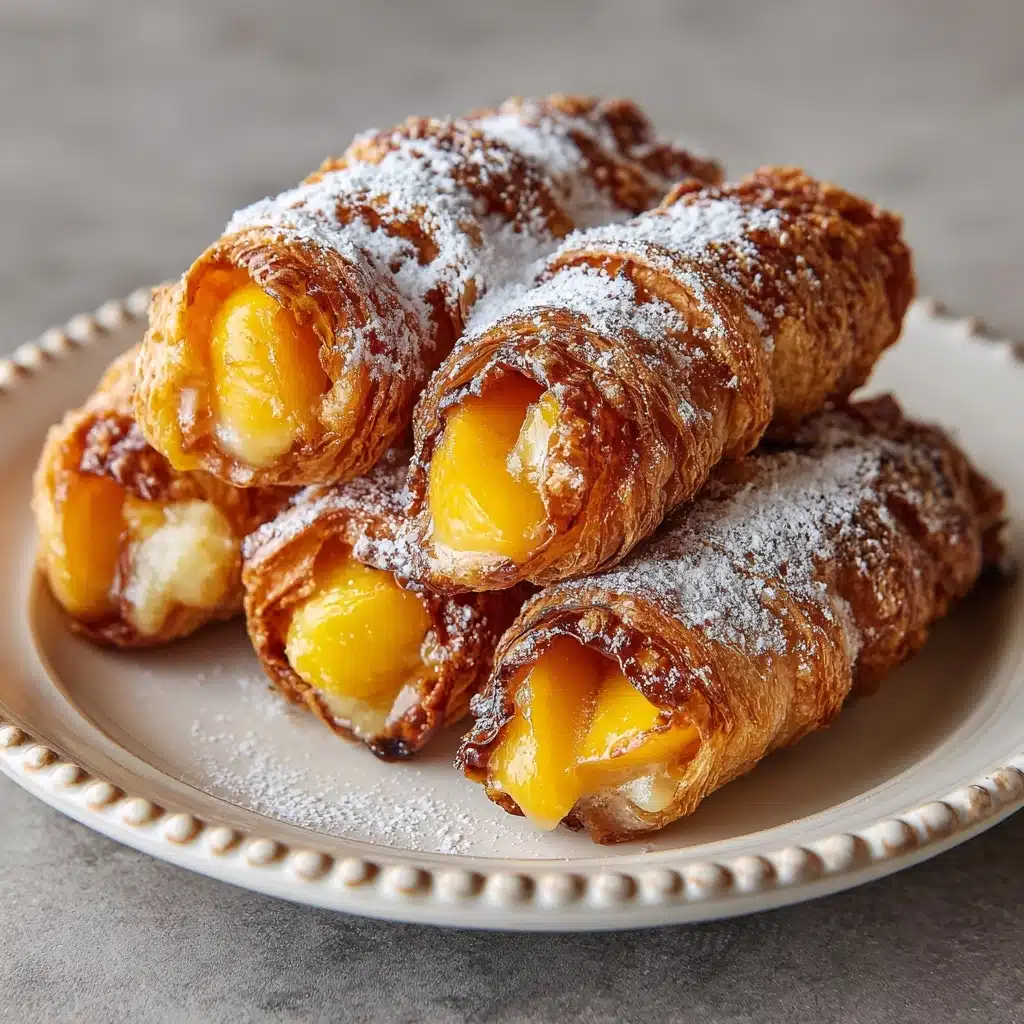 Crispy Peach Cobbler Egg Rolls: A Fun Twist Recipe
