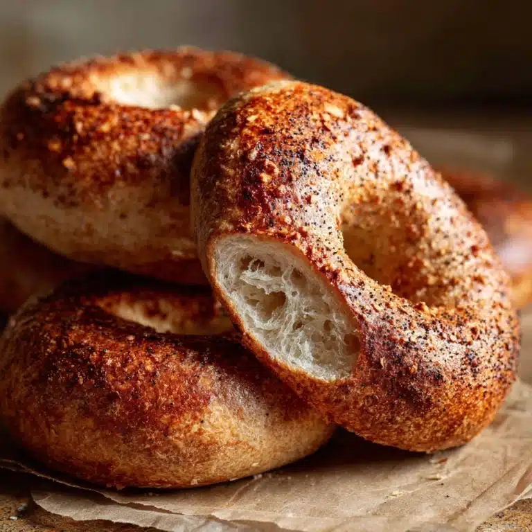French Toast Bagel with Maple Cream Cheese Recipe