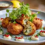 Crab Beignets with Remoulade Dipping Sauce Recipe