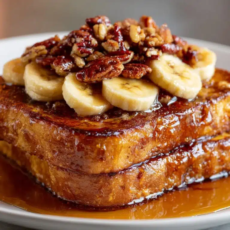 Bananas Foster French Toast with Homemade Banana Bread Recipe