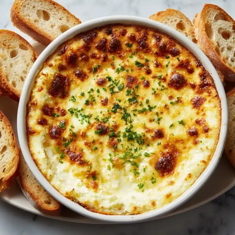 Baked Garlic Bread Dip Recipe