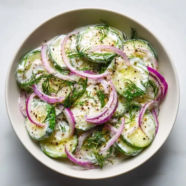 Creamy Cucumber Salad: Refresh Your Summer Meals Today! Recipe